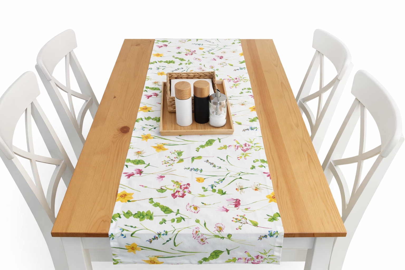 běhoun na stůl jarní kvítí